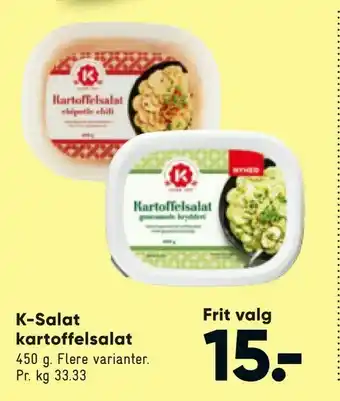 Bilka K-Salat kartoffelsalat tilbud