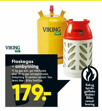 Bilka Flaskegas - ombytning tilbud