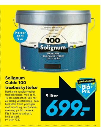 Bilka Solignum Cubic 100 træbeskyttelse tilbud
