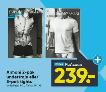 Armani 2-pak undertrøje eller 3-pak tights