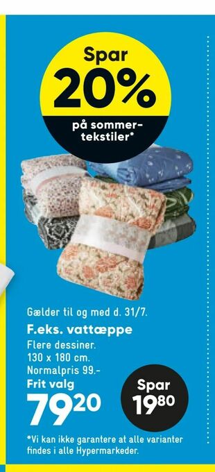 Bilka Vattæppe tilbud