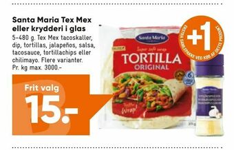 Bilka Santa Maria Tex Mex eller krydderi i glas tilbud