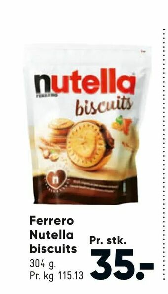 Bilka Ferrero Nutella biscuits tilbud