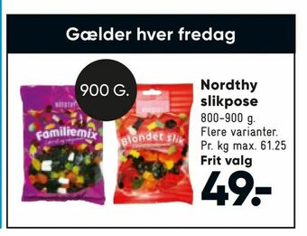 Bilka Nordthy slikpose tilbud