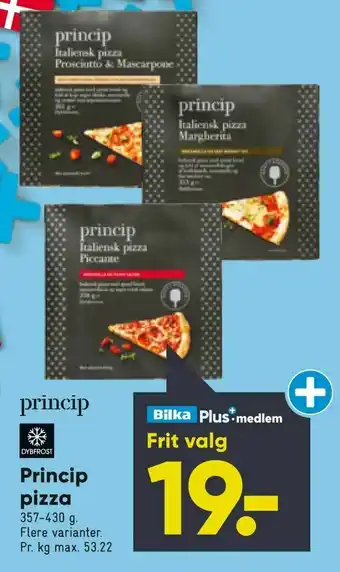 Bilka Princip pizza tilbud