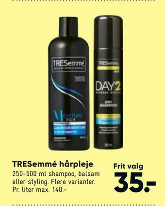 Bilka TRESemmé hårpleje tilbud