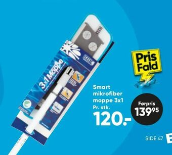 Bilka Smart mikrofiber moppe 3x1 tilbud