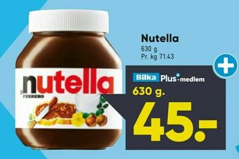 Bilka Nutella tilbud