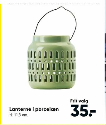 Bilka Lanterne i porcelæn tilbud