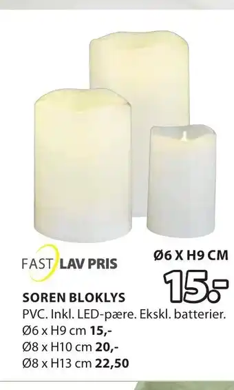 JYSK Fast Lav Pris Soren Bloklys tilbud