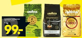 Bilka Lavazza helbønner tilbud