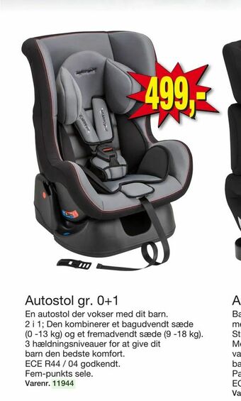 Harald Nyborg Autostol gr. 0+1 tilbud