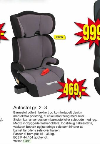 Autostol gr. 2+3