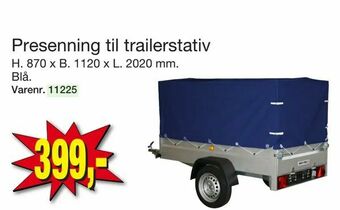 Harald Nyborg Presenning til trailerstativ tilbud