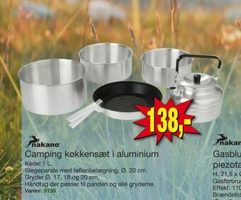 Harald Nyborg Camping køkkensæt i aluminium tilbud