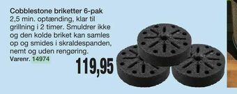 Harald Nyborg Cobblestone briketter 6-pak tilbud