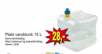 Harald Nyborg Plast vanddunk 15 L tilbud