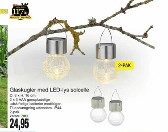 Harald Nyborg Glaskugler med LED-lys solcelle tilbud