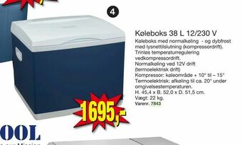 Harald Nyborg Køleboks 38 L 12/230 V tilbud