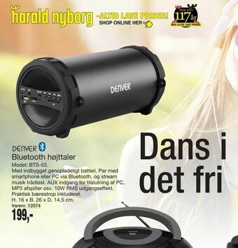 Harald Nyborg Bluetooth højttaler tilbud
