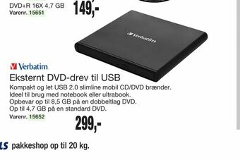 Eksternt DVD-drev til USB