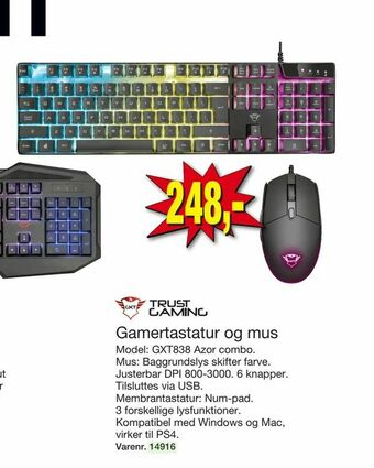 Harald Nyborg Gamertastatur og mus tilbud