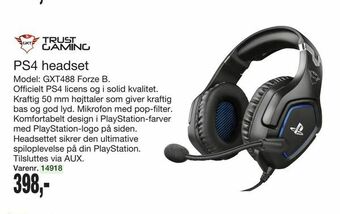 Harald Nyborg PS4 headset tilbud
