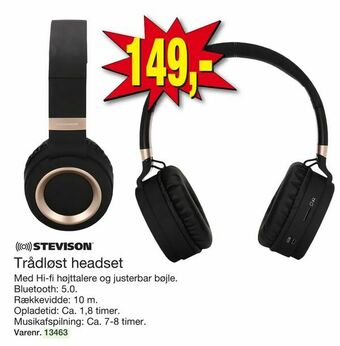 Harald Nyborg Trådløst headset tilbud