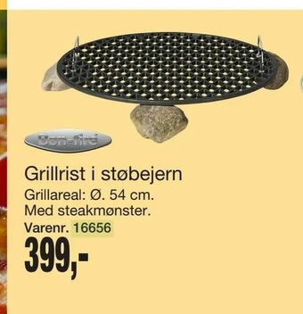 Harald Nyborg Grillrist i støbejern tilbud