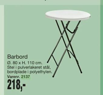 Harald Nyborg Barbord tilbud