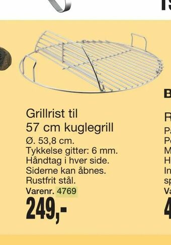 Harald Nyborg Grillrist til 57 cm kuglegrill tilbud