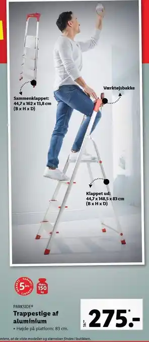 Lidl Trappestige af aluminium tilbud