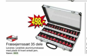 Harald Nyborg Fræsejernssæt 35 dele tilbud