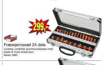 Harald Nyborg Fræsejernssæt 24 dele tilbud