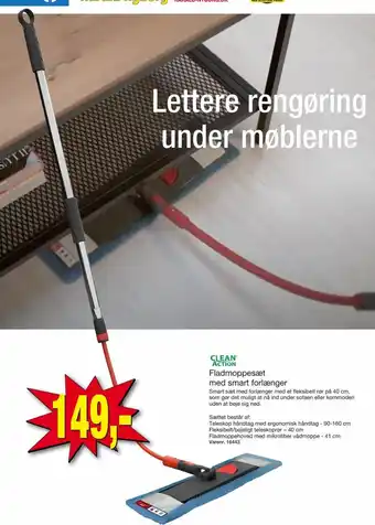 Harald Nyborg Clean Action Fladmoppesæt Smart Forlangær tilbud