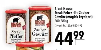 Citti Block house steak peber eller zauber gewürz (magisk krydderi) tilbud