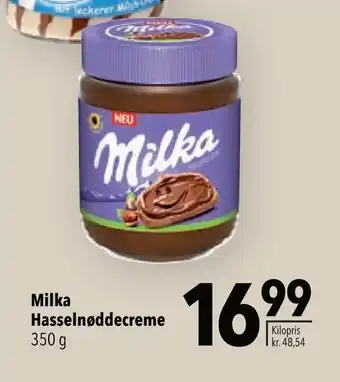 Citti Milka hasselnøddecreme tilbud