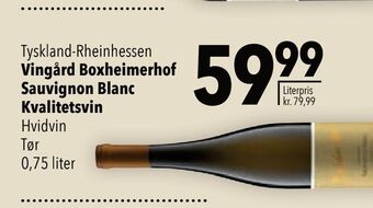 Citti Vingård boxheimerhof sauvignon blanc kvalitetsvin tilbud