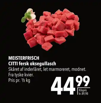Meisterfrisch citti fersk oksegullasch