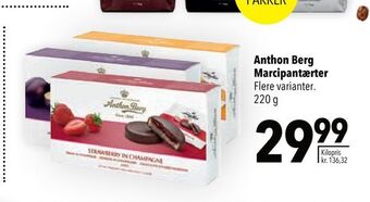 Citti Anthon berg marcipantærter tilbud