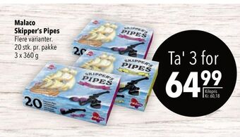 Citti Malaco skipper's pipes tilbud