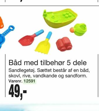 Harald Nyborg Båd med tilbehør 5 dele tilbud