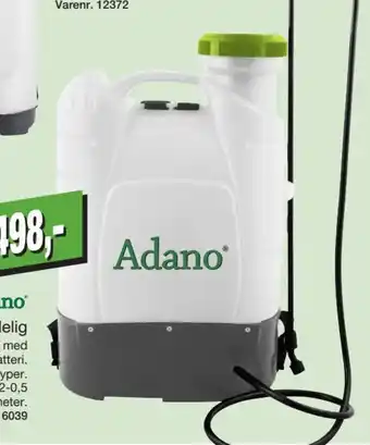 Harald Nyborg Adano Rygsprøjte genopladelig tilbud