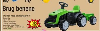 Harald Nyborg Traktor med anhænger 6V tilbud