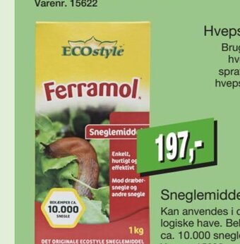 Harald Nyborg Ecostyle Sneglemiddel 1 kg tilbud