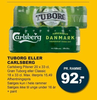 Let-Køb Tuborg eller carlsberg tilbud
