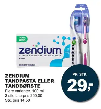 Zendium tandpasta eller tandbørste