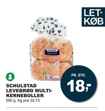 Let-Køb Schulstad levebrød multikerneboller tilbud