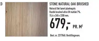 Johannes Fog Stone natural oak brushed tilbud