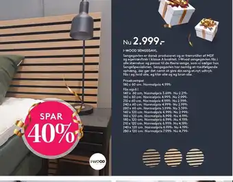 SengeSpecialisten I-wood sengegavl tilbud